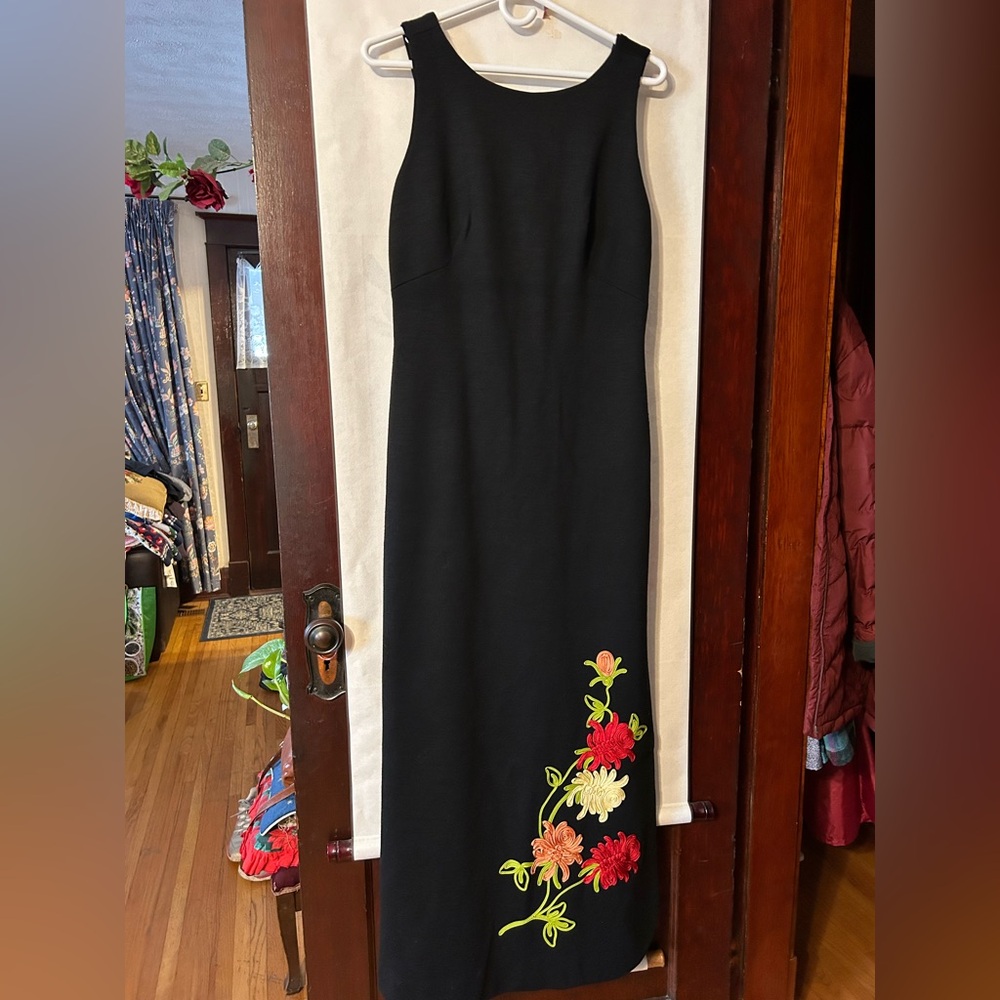 jean jourdan paris long 100% wool dress fashions by max anne St. Catharine